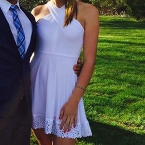 Express white a-line Dress